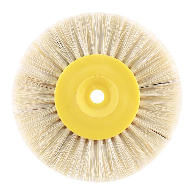 Щетка для шлифмотора пятислойная, диаметр 80мм, желтый пластик (1шт.), Songjiang sheshan — фото товара