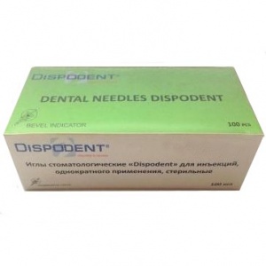 Иглы карпульные 0,3*25мм - 30GL (100шт.), Dispodent