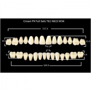 Crown PX/Efucera PX полный гарнитур фронт верх T61, фронт низ N61S, боковые М34 (28шт.), Yamahachi