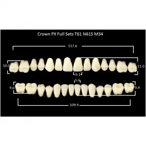 Crown PX/Efucera PX полный гарнитур фронт верх T61, фронт низ N61S, боковые М34 (28шт.), Yamahachi