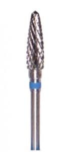 Фреза ТВС F040DS, конус закругленный, 4мм, двойная насечка, средняя абразивность — фото товара