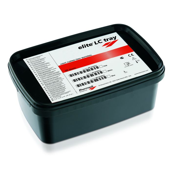 Elite LC tray, цвет голубой - светоотверждаемые пластины (50шт.), Zhermack