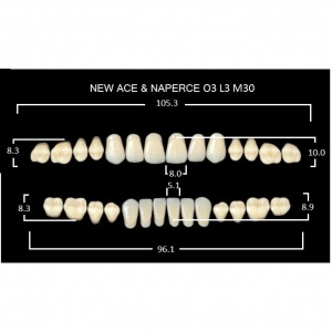 Gloria New Ace полный гарнитур фронт верх O3, фронт низ L3, боковые М30 (28шт.), Yamahachi