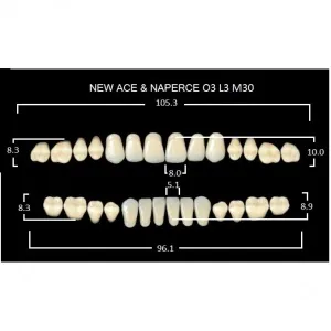 Gloria New Ace полный гарнитур фронт верх O3, фронт низ L3, боковые М30 (28шт.), Yamahachi