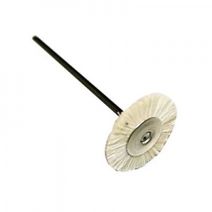 Щётка натуральная, белая, диаметр 18мм (1шт.), Songjiang sheshan