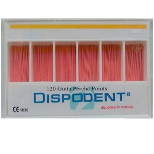 Штифты гуттаперчивые №50 (120шт.), Dispodent