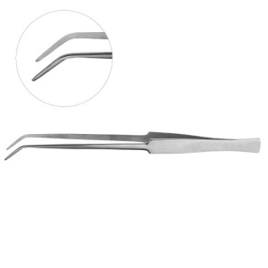 Пинцет лабораторный изогнутый #2, YDM — фото товара