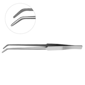 Пинцет лабораторный изогнутый #1, YDM — фото товара