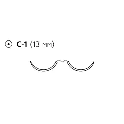 Prolene W8718 6/0 колющая игла (13мм.), 3/8 окружности, длина нити 60см. (12шт.), Ethicon — фото товара