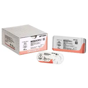 Monocryl - рассасывающийся шовный материал, Ethicon