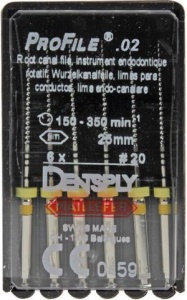 Profile - конус 02, длина 25мм. №20 (6шт.), Maillefer — фото товара