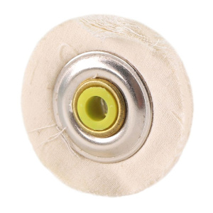 Круг полировочный малый для шлифмотора бязевый белый, диаметр 5см, 16 слоёв (1шт), Songjiang sheshan — фото товара