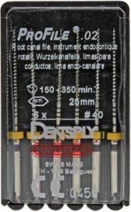 Profile - конус 02, длина 25мм. №40 (6шт.), Maillefer — фото товара