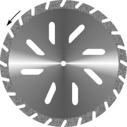 Диск алмазный Гипс косая прорезь, диаметр 45мм. (1шт.), Агри