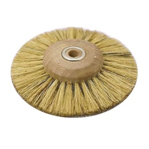 Щётка натуральная белая жёсткая, 4-х рядная, диаметр 80мм (1шт.), Songjiang sheshan