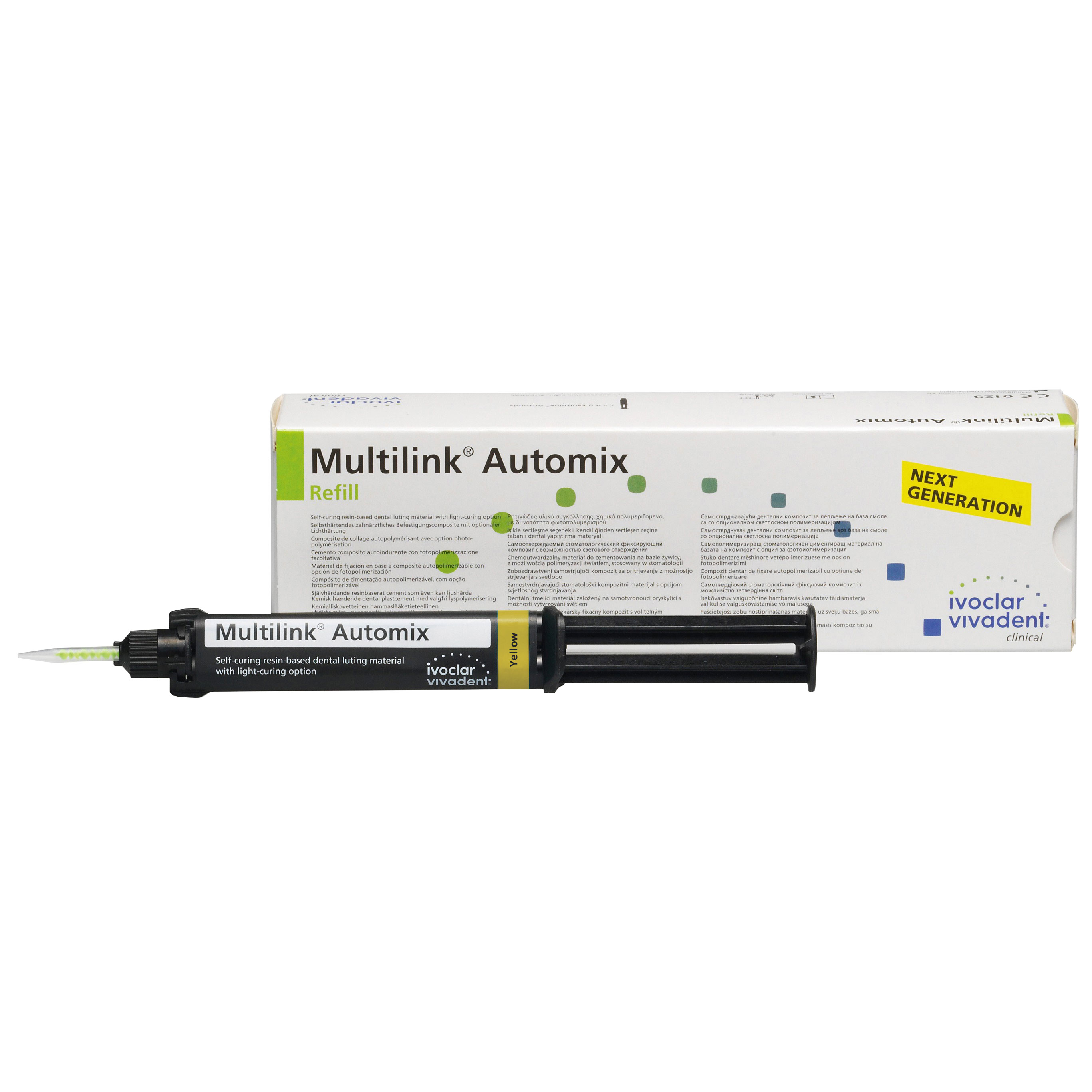 Multilink Automix - жёлтый (9гр.), Ivoclar