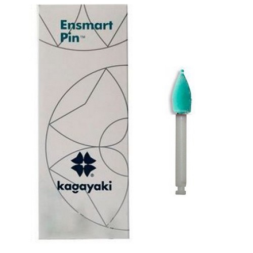 Полир Ensmart Pin пласт. ножка - конус зелёный средний силиконовый (10шт.), Kagayaki — фото товара