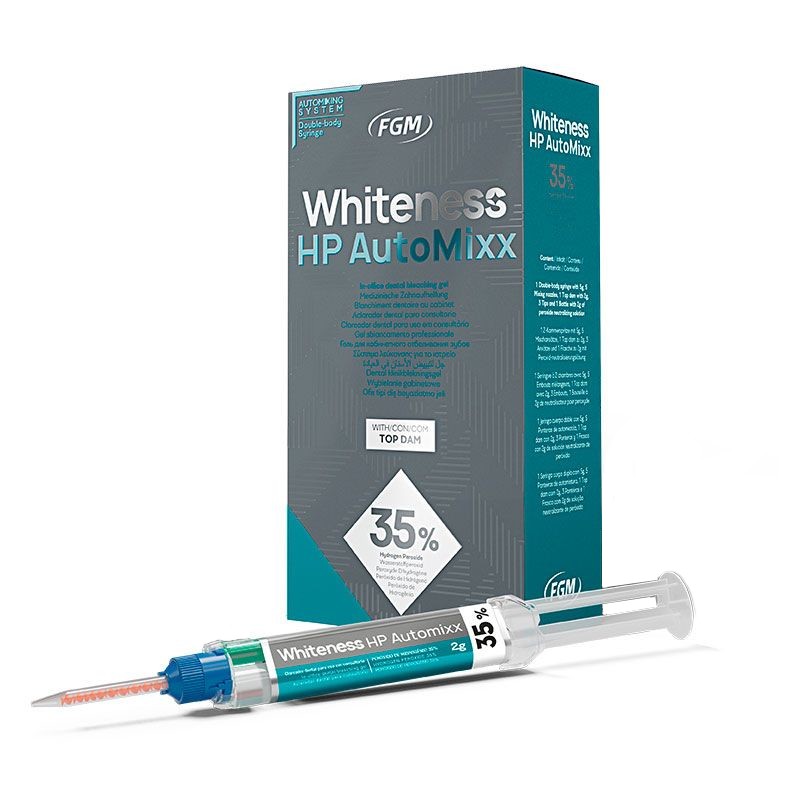 Whiteness HP AutoMixx 35% - клиническое отбеливание на 4 пациентов, FGM