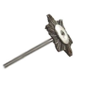 Щёточка звёздочка, натуральная щетина, серая, диаметр 22мм (1шт.), Songjiang sheshan