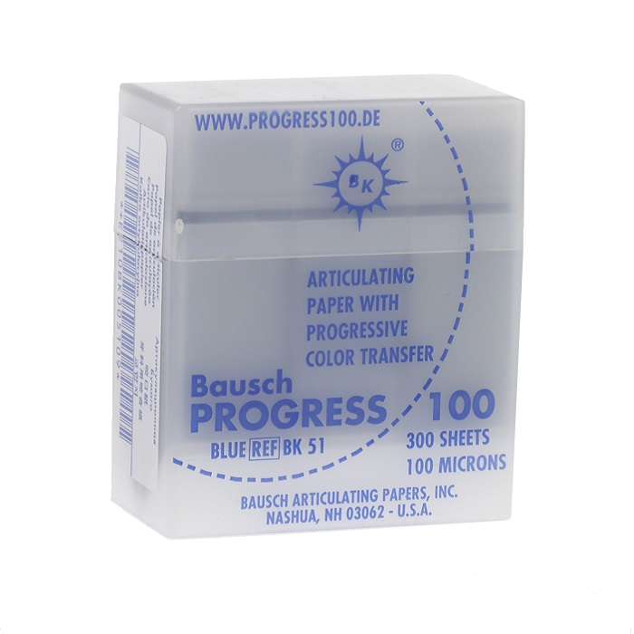 BK 51 - Копирка с прогрессирующим выделением синяя 100мкм. (300л.), Bausch