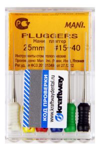 Pluggers 25мм. №15-40 (6шт.), Mani