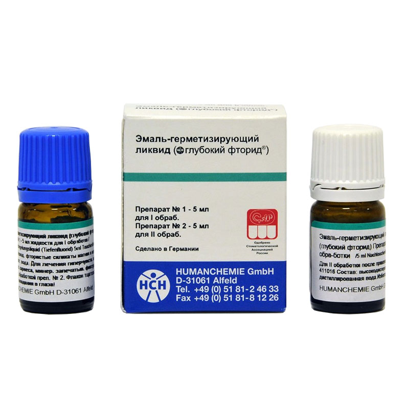 Эмаль герметизируюший ликвид (5мл.+5мл.), HumanChemie — фото товара