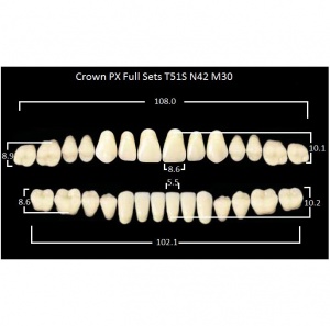 Crown PX/Efucera PX полный гарнитур фронт верх T51S, фронт низ N42, боковые М30 (28шт.), Yamahachi