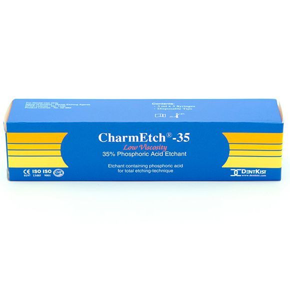 CharmEtch LV - протравочный гель 35% (3шпр.*3мл), DentKist