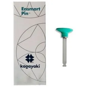 Полир Ensmart Pin пласт. ножка - диск зелёный средний силиконовый (30шт.), Kagayaki — Kagayaki, фото