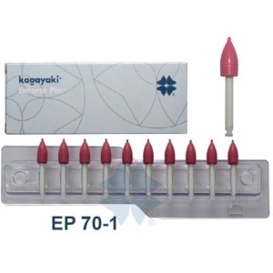 Полир Enforce Pin - конус розовый средний уретановый (10шт.), Kagayaki — фото товара