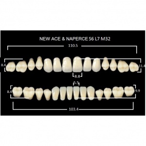 Gloria New Ace полный гарнитур фронт верх S6, фронт низ L7, боковые М32 (28шт.), Yamahachi