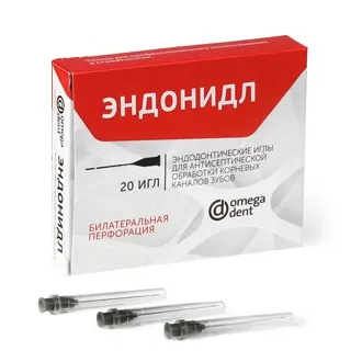 Эндонидл - без перфорации, размер 0,3мм.*38мм. (20шт.), Омега — фото товара