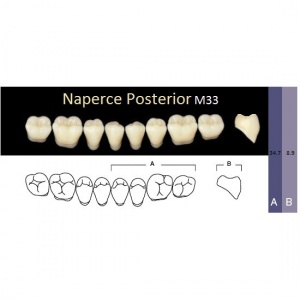 Naperce Posterior - боковые нижние, фасон M33 (8шт.) Yamahachi