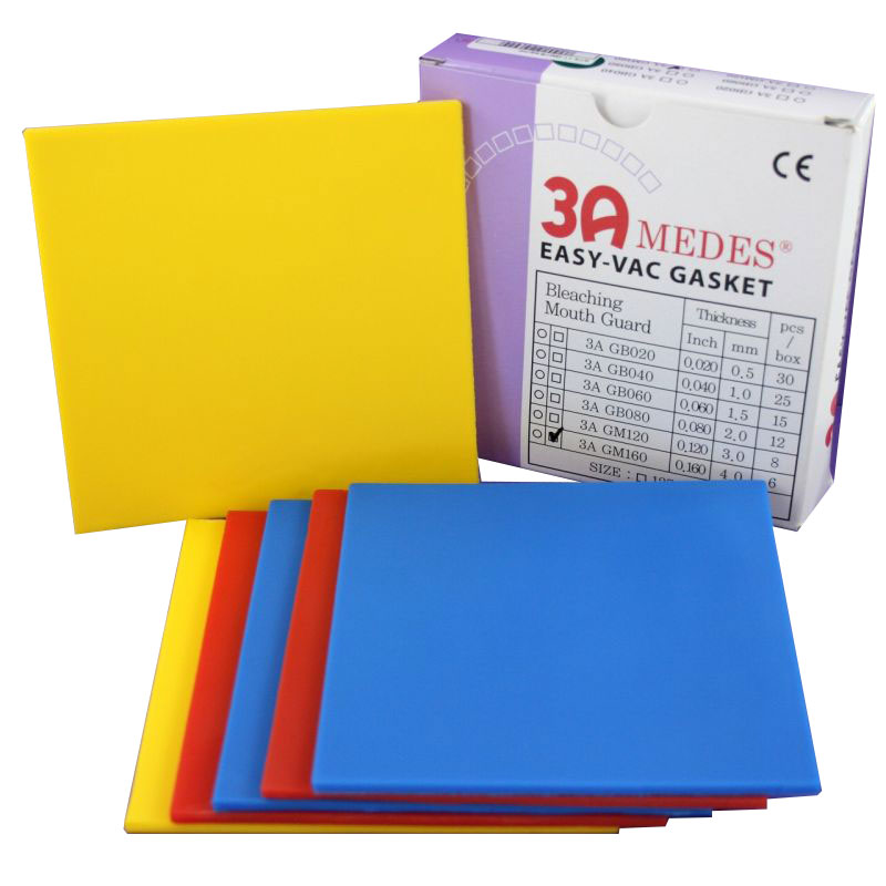 Пластины мягкие EV Gasket для капп, квадратные, Mouthguard160 (127*127*4,0мм) 6шт., 3A Medes