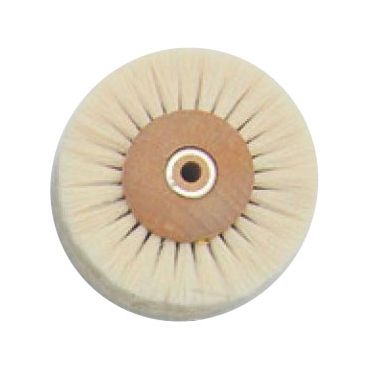 Щётка натуральная белая мягкая, 4-х рядная, диаметр 80мм (1шт.), Songjiang sheshan