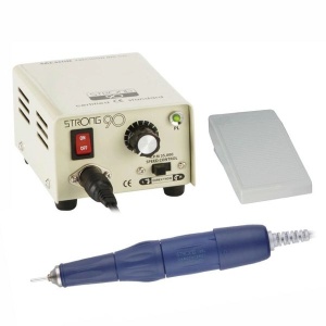 Микромотор зуботехнический Strong 90N, наконечник щёточный 105L, Saeshin