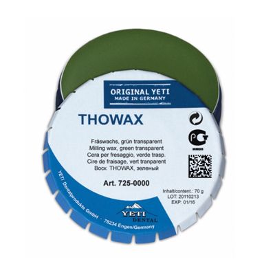 Воск фрезерный Thowax зелёный прозрачный (70гр.), Yeti — фото товара