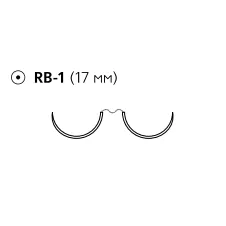 Prolene W8558 3/0 колющая игла (17мм.), 1/2 окружности, длина нити 90см. (12шт.), Ethicon — фото товара