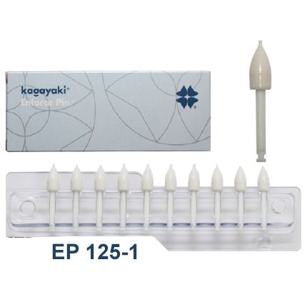 Полир Enforce Pin - конус белый грубый уретановый (10шт.), Kagayaki — фото товара