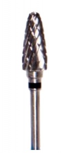 Фреза ТВС F060DSC, конус закругленный, 6мм, двойная насечка, суперкрупная абразивность — фото товара