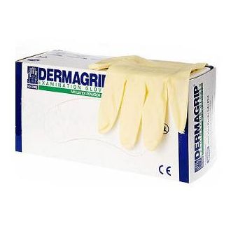 Перчатки Dermagrip, размер L (8-9) латексные (100шт.), WRP Asia Pacific