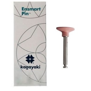 Полир Ensmart Pin метал. ножка - диск розовый мягкий силиконовый (10шт.), Kagayaki
