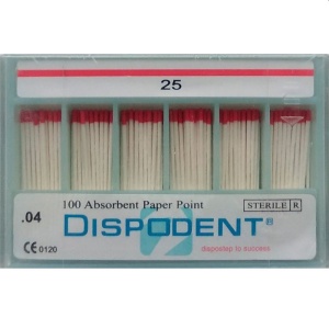 Абсорберы конус 04 №25 (100шт), Dispodent