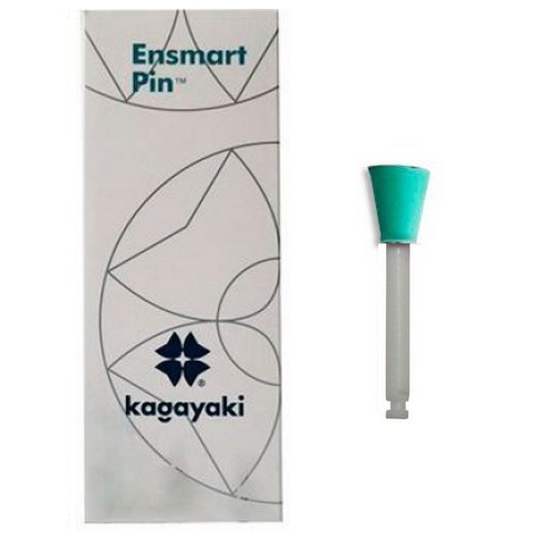 Полир Ensmart Pin пласт. ножка - чашка зелёная средняя силиконовая (10шт.), Kagayaki