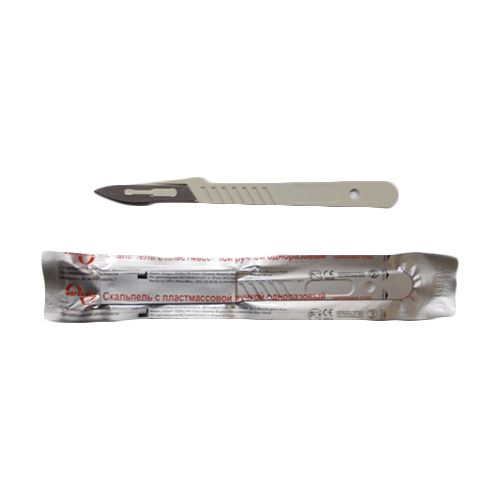 Скальпель одноразовый стерильный №15 (10шт.), Jiangsu Huida