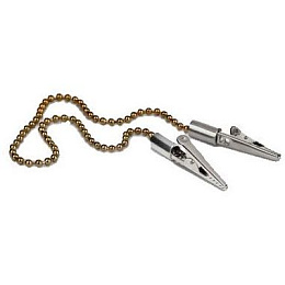 Зажим для салфеток с цепочкой, бронзовый (1шт.), Кристидент — фото товара