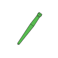 Uniclip - беззольные штифты 1мм. №210 (100шт.), Maillefer — фото товара