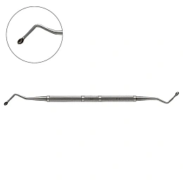 Ложка кюретажная изогнутая #3, YDM — фото товара