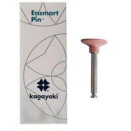 Полир Ensmart Pin метал. ножка - диск розовый мягкий силиконовый (10шт.), Kagayaki — фото товара