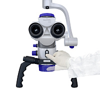 ALLTION AM-5000VFR стоматологический микроскоп с вариоскопом и флуоресцентным режимом (чёрный) — фото товара